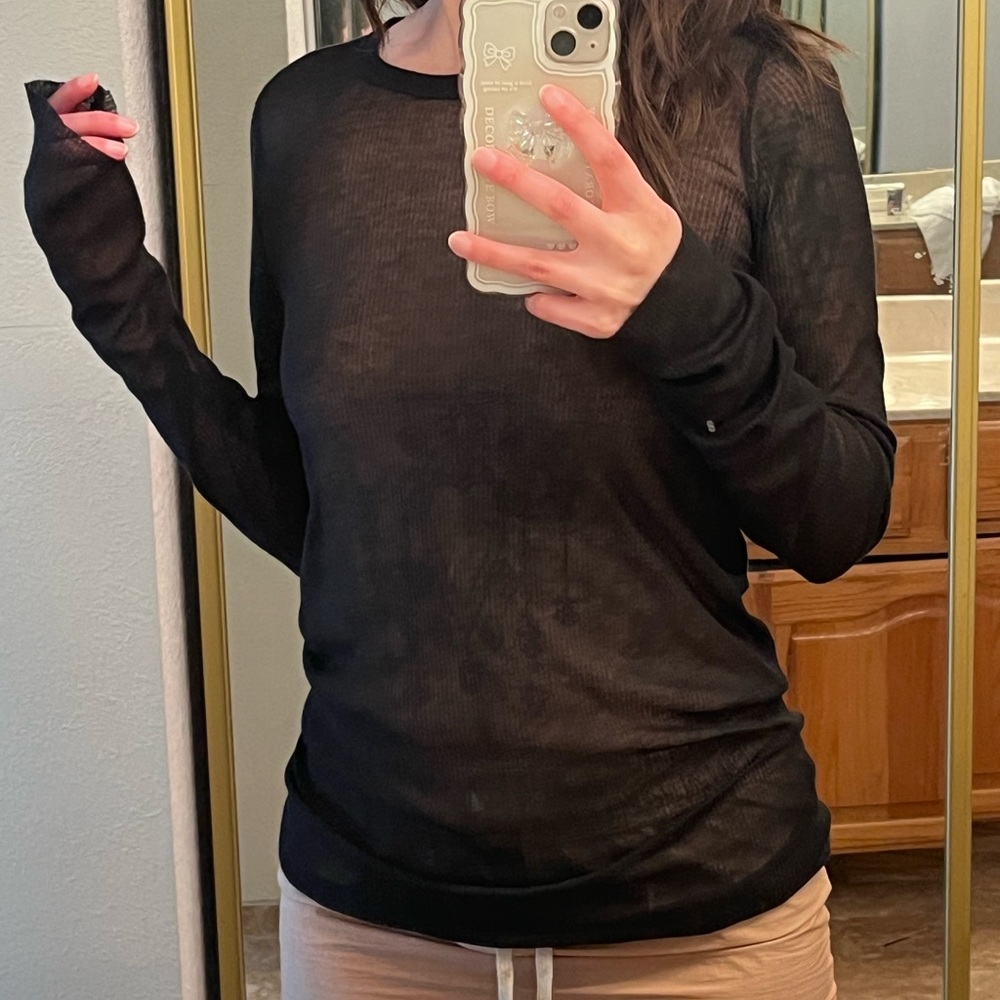 Rick Owens Strobe SS22 long sleeve mesh top!